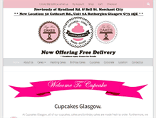 Tablet Screenshot of cupcakeglasgow.com